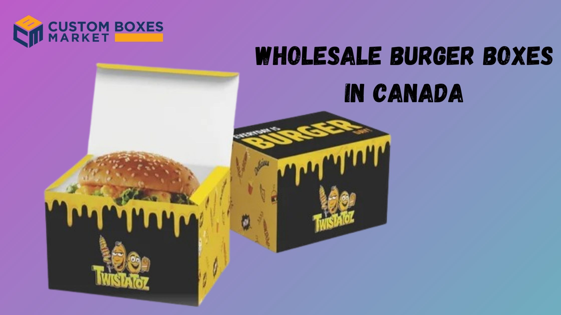 Eye-catching burger boxes wholesale